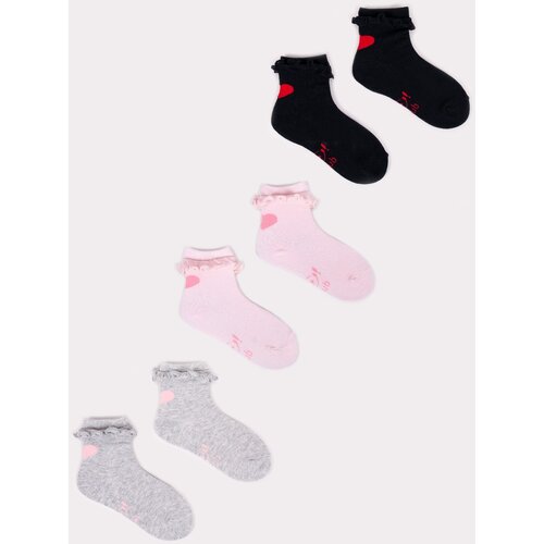 Yoclub Kids&amp;#039;s 3Pack Socks With Frill SKA-0069G-000J-001 Slike