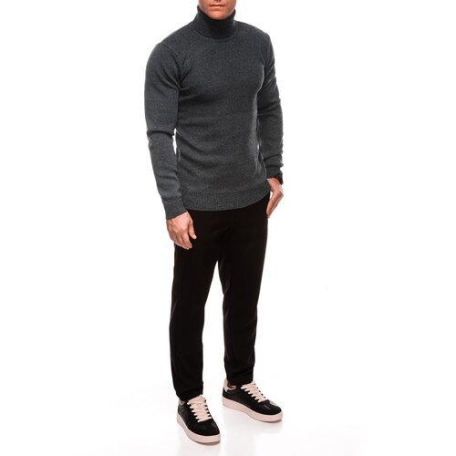Edoti Men's Norwegian winter sweater with Christmas patterns - black Cijene
