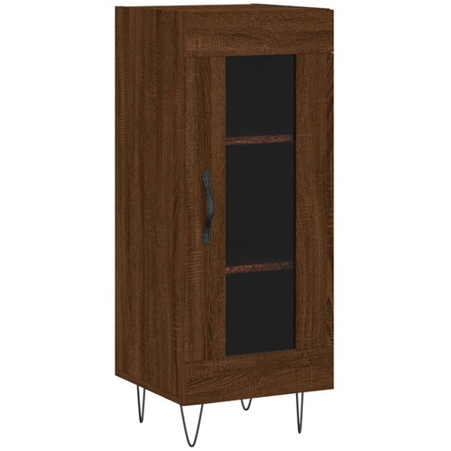  Komoda boja smeđeg hrasta 34,5 x 34 x 90 cm konstruirano drvo Smeđa Slike