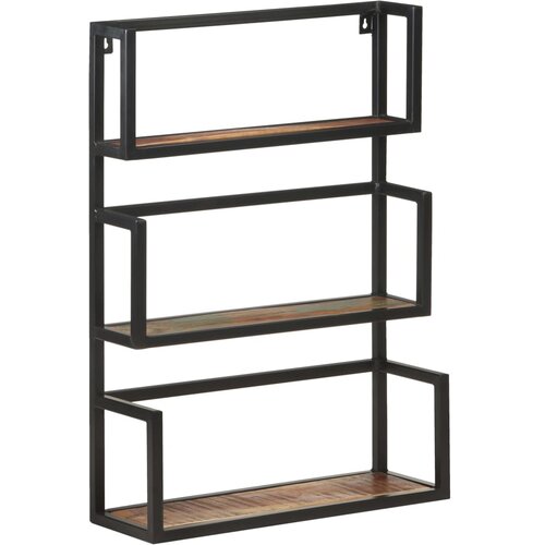  Zidna polica 60 x 20 x 85 cm od masivnog obnovljenog drva Cijene