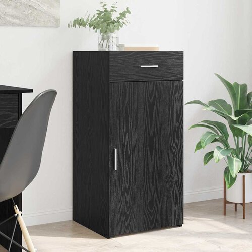 VidaXL Kreveta Crni hrast 42.5 x 40 x 93 cm Konstruirano drvo Slike