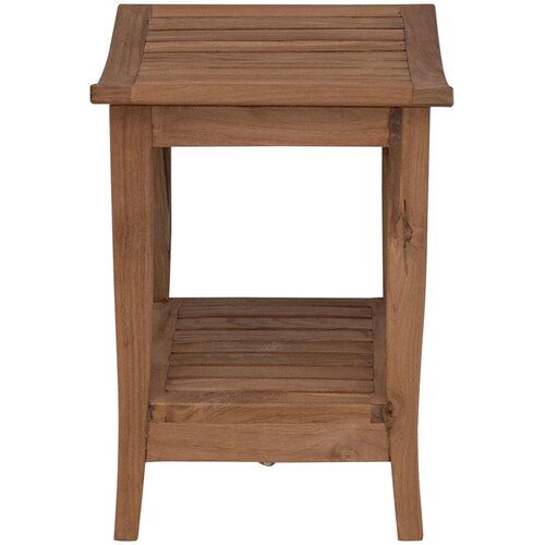  Stolić za kupatilo Prirodna 50 x 35 x 45 cm Čvrsto teak drvo Slike