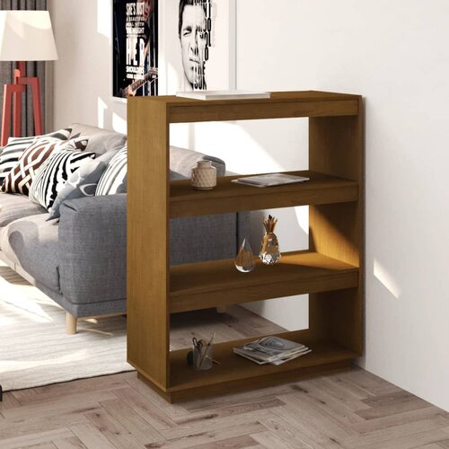 Furnova Knjižna omara za razdelitev prostora medeno rjava 80x35x103 cm, (21951045) Slike