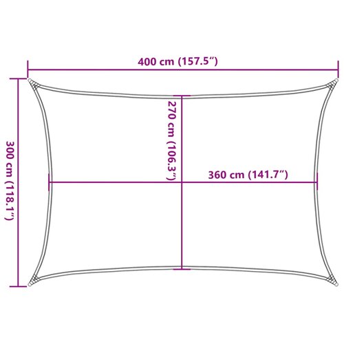  Jedro za za&amp;scaron;titu od sunca 160 g/m&amp;sup2; bež 3 x 4 m HDPE Slike