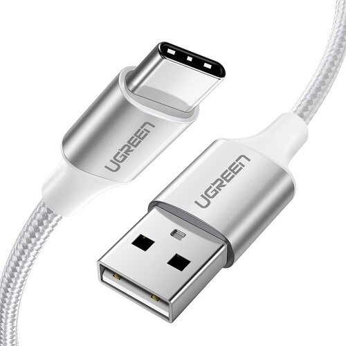 Ugreen USB-A 2.0 na USB tip C kabl Alu.0.25m Beli ( 60129 ) Slike