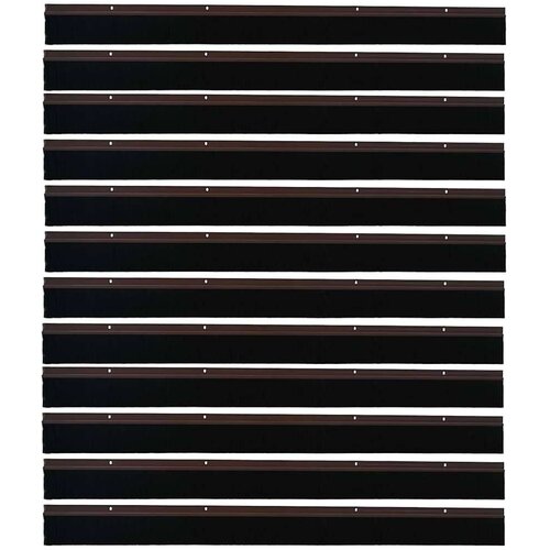  Držač četke za vrata 12 pcs Smeđa 100 cm Aluminijski legura Slike