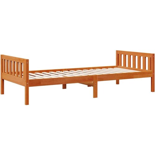 vidaXL dječji krevet bez madraca voštano smeđi 90 x 200 cm od borovine Cene