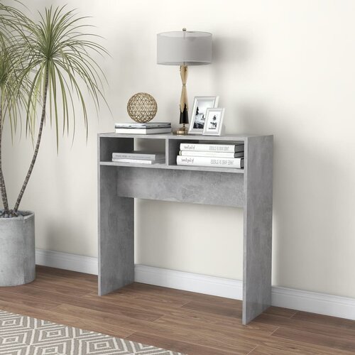  Konzolni stol boja betona 78 x 30 x 80 cm konstruirano drvo Cijene