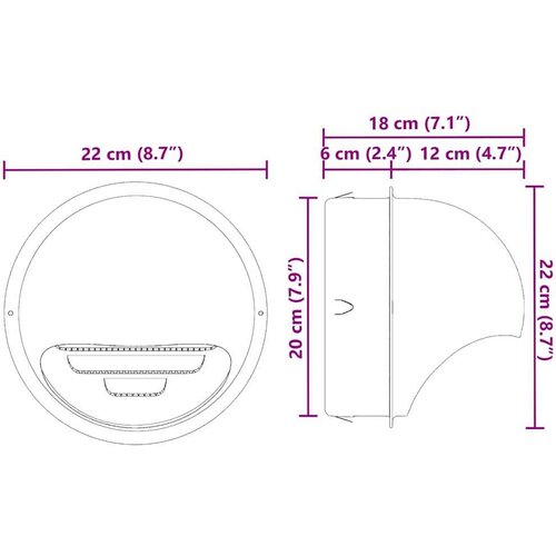  Pokrov ventilacije 8 pcs Srebrno 200 mm Nehrđajući čelik - 200 mm 8 Slike