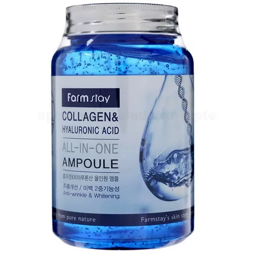 Farmstay Collagen & Hyaluronic Acid All-In-One Ampoule serum za vitalizaciju lica 250 ml