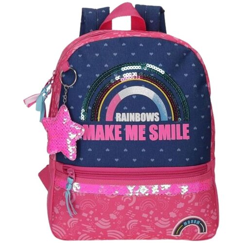 Movom Ranac za vrtić Glitter rainbow, Roze Slike