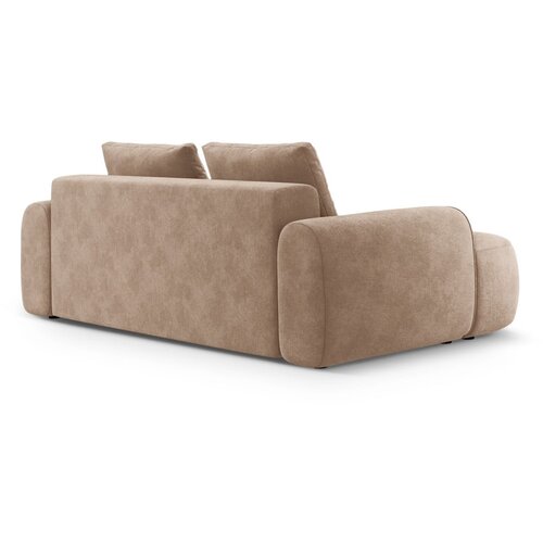 Cosmopolitan Design Svetlo rjava žametna sedežna garnitura 200 cm Linz &amp;ndash; Slike
