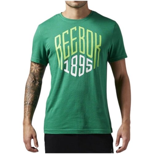 Reebok Majice s kratkimi rokavi AJ2667 Zelena Cene