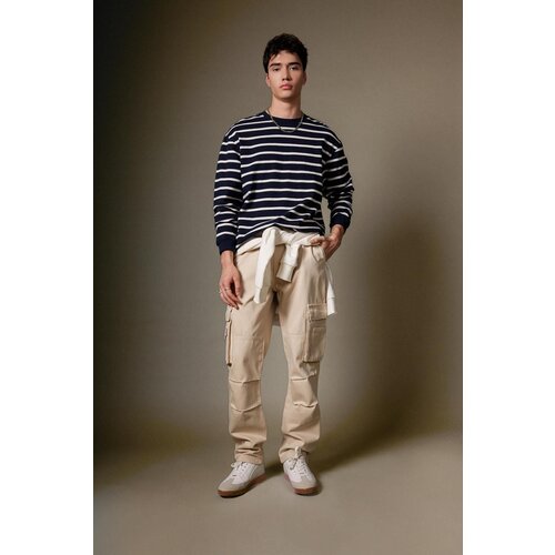 Defacto wide Leg Cargo Pocket Straight Leg Gabardine Trousers Slike