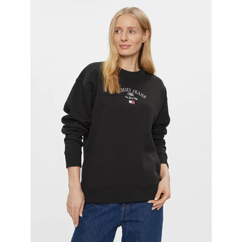 Tommy Jeans Jopa Lux Ath DW0DW16413 Črna Relaxed Fit