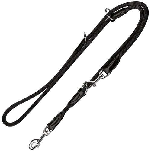 Hunter podesivi povodac Freestyle - crni - 200 cm dug, Ø 10 mm Cijene