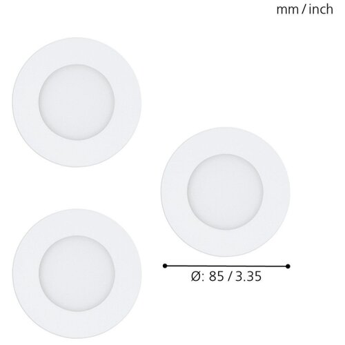 Eglo 32881 - komplet 3x LED RGB prigu&amp;scaron;iva ugradna plafonska svetiljka FUEVA-C LED/3W/230V Slike