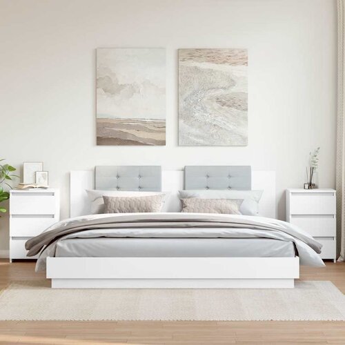  Noćni ormarići 2 kom bijeli 40x35x62,5 cm od konstruiranog drva Cijene