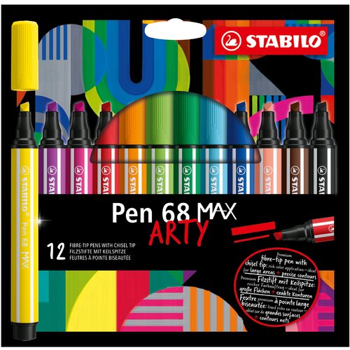 Stabilo fiber pen pero 68 MAX, etui 12 ARTY, (21655156) Slike