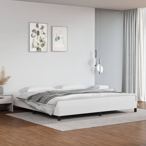 VidaXL Okvir za krevet bijela 200x200 cm od umjetne kože Slike