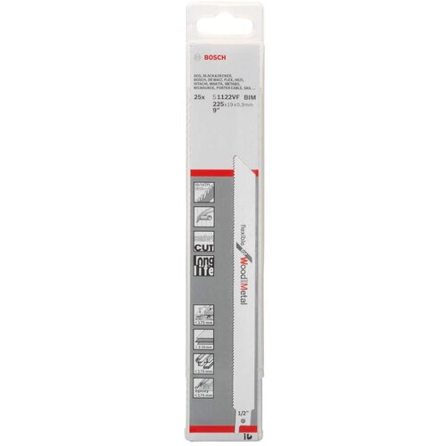 Bosch list univerzalne testere S 1122 VF Flexible for Wood and Metal - pakovanje 25 komada - 2608657559 Slike