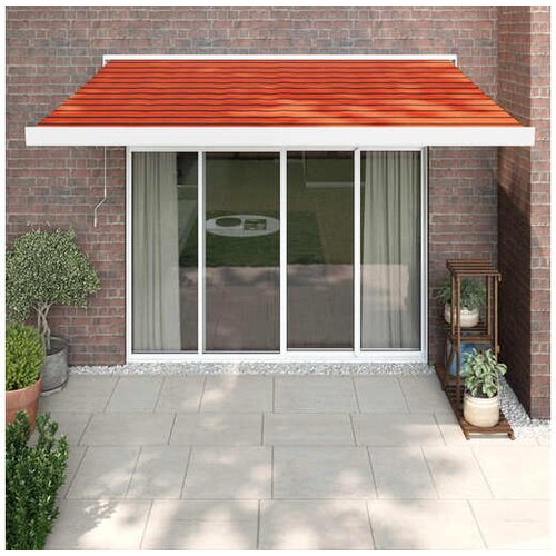 vidaXL Tenda na uvlačenje narančasto-smeđa 3x2 5 m tkanina i aluminij Cijene