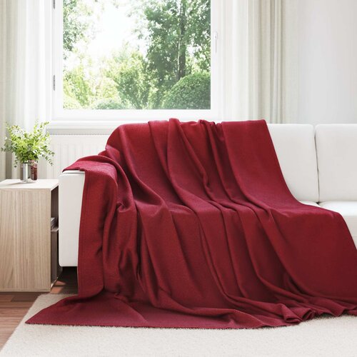  Pokrivači za bacanje 6 kom. Bordeaux Crvena 240 x 220 cm Runo Cijene