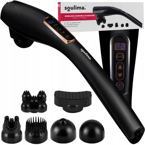  Bežična baterija od 24W. uređaj za masažu LCD masažer + 6 glava Slike