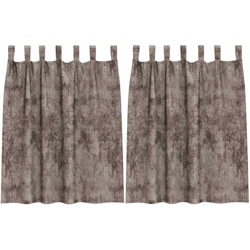  Bar&amp;scaron;unaste zavjese 2 pcs Boja cappuccina 140 x 140 cm Bar&amp;scaron;un Slike