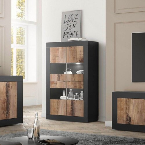 LC Mobili Industrijska vitrina z 4 vrati, kolekcija BASIC 208015-06P Cene