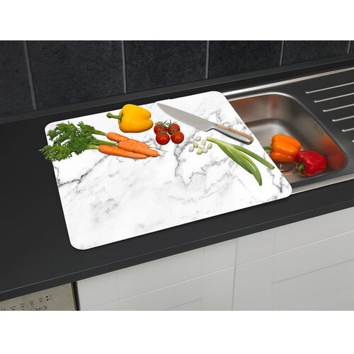 Wenko Zidna za&amp;scaron;titna ploča za &amp;scaron;tednjak od kaljenog stakla 50x56 cm Marble &amp;ndash; Slike