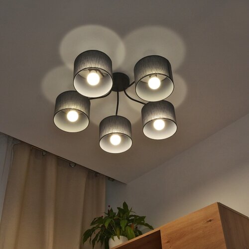  plafonski luster alba 5xE27/15W/230V siv Slike