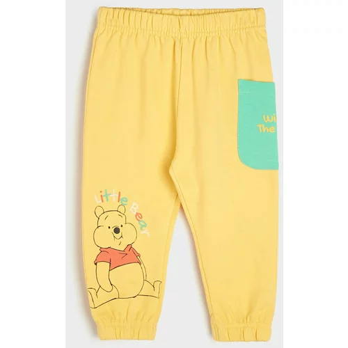 Sinsay - Športne hlače Winnie the Pooh - Rumena