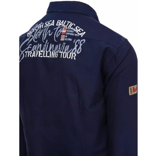 DStreet DX2281 navy blue men's shirt Cene