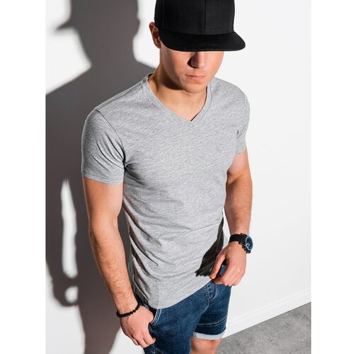Ombre Muška majica S1369 crna siva Cene