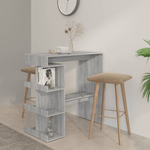 vidaXL Barski stol sa stalkom boja sivog hrasta sonome 100x50x101,5 cm Cijene