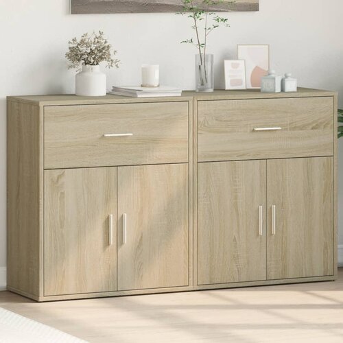 VidaXL Komoda 2 kom sonoma hrast 60 x 31 x 70 cm od konstruiranog drva Slike