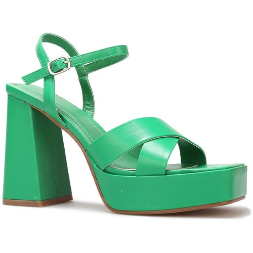 La Modeuse Sandali & Odprti čevlji 65821_P152584 Zelena Cene