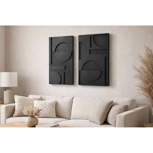 WALLXPERT Crni Dekorativni Zidni Pribor 3D4068-001 Cene