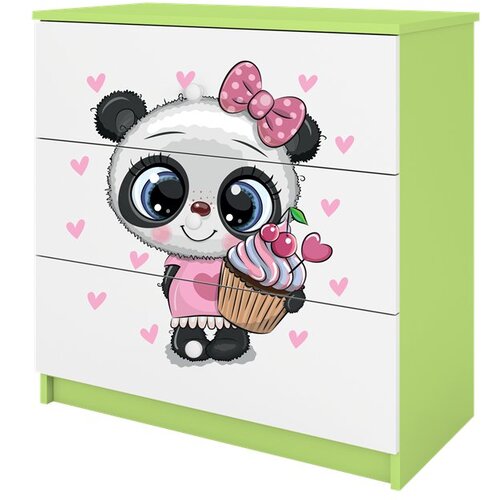 HAPPYKIDS Komoda Dreamy panda Zelena Cene