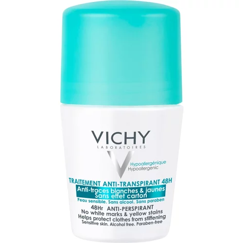 Vichy Deodorant 48h antiperspirant roll-on protiv bijelih i žutih mrlja 50 ml