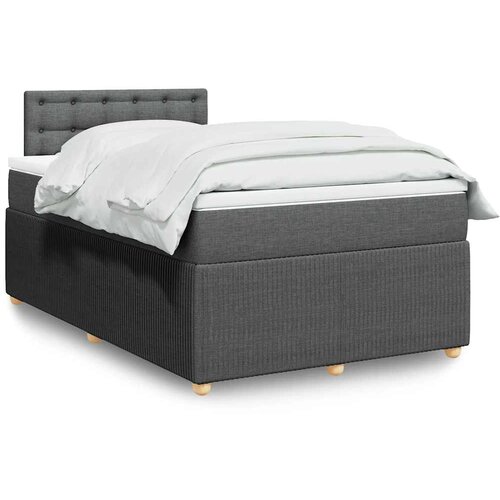  box spring s madracem tamnosivi 120 x 190 cm tkanina Cijene