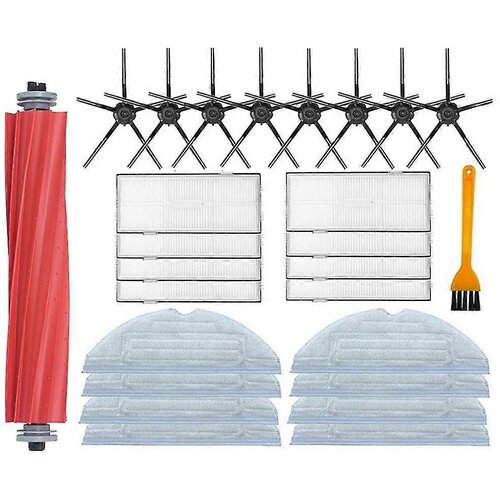 INORCO Glavna stranska krtaa Hepa Filter Mop Cloth Fit za rezervne dele robotskega sesalnika S7 T7s Plus +, (22017950) Slike