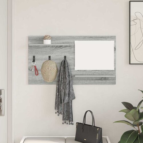  Vje&scaron;alica za kapute na zidu Zidne Siva Sonoma 90 x 10 x 50 cm Cijene
