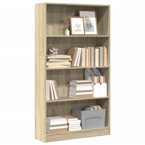vidaXL Regal za knjige boja hrasta 80x24x143 cm od konstruiranog drva Cijene