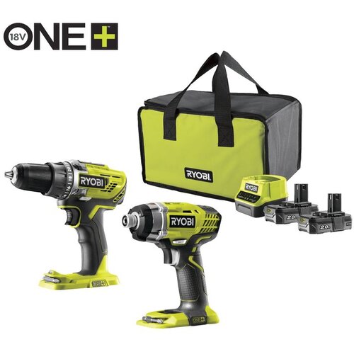 Ryobi ONE+ set akumulatorska bu&scaron;ilica i udarni odvijač 18V R18DDID-220S Cijene