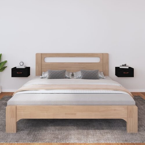  Zidni noćni ormarići 2 kom Crna 40 x 29,5 x 22 cm Cijene