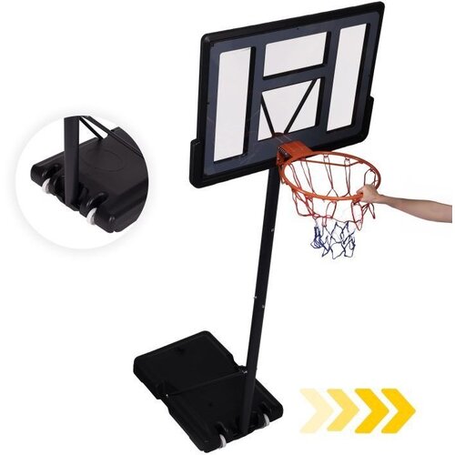 MOVEPRO QSG-S003-21A &amp;ndash; Samostojeći ko&amp;scaron; za ko&amp;scaron;arku s podesivom visinom 150&amp;ndash;305 cm, amortizirani obruč, mobilna baza Slike