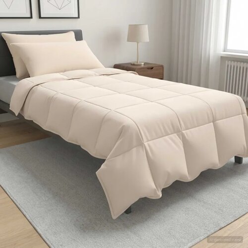  Set deka 2 kom. 140 x 220 cm Sve sezone Kapok vlakno Bež - 140 x 220 cm 50 x 75 cm Cijene