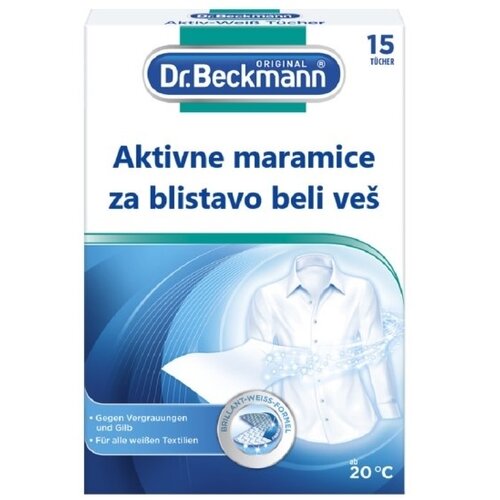 Dr. Beckmann aktivne maramice za blistavo beli veš 15 komada Cene